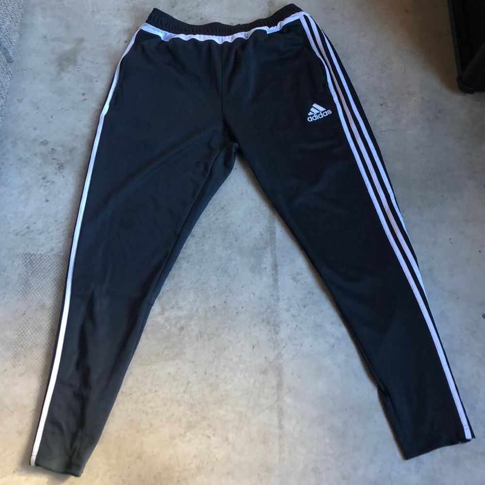 Adidas Soccer/Football Tapered Grey Climacool Pants Sz L